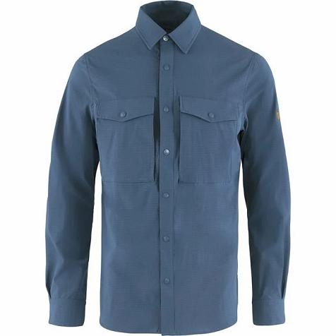 Fjallraven Abisko Shirts Blue Singapore For Men (SG-264980)